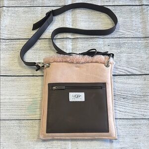 UGG Pink and Brown Shoulder Bag